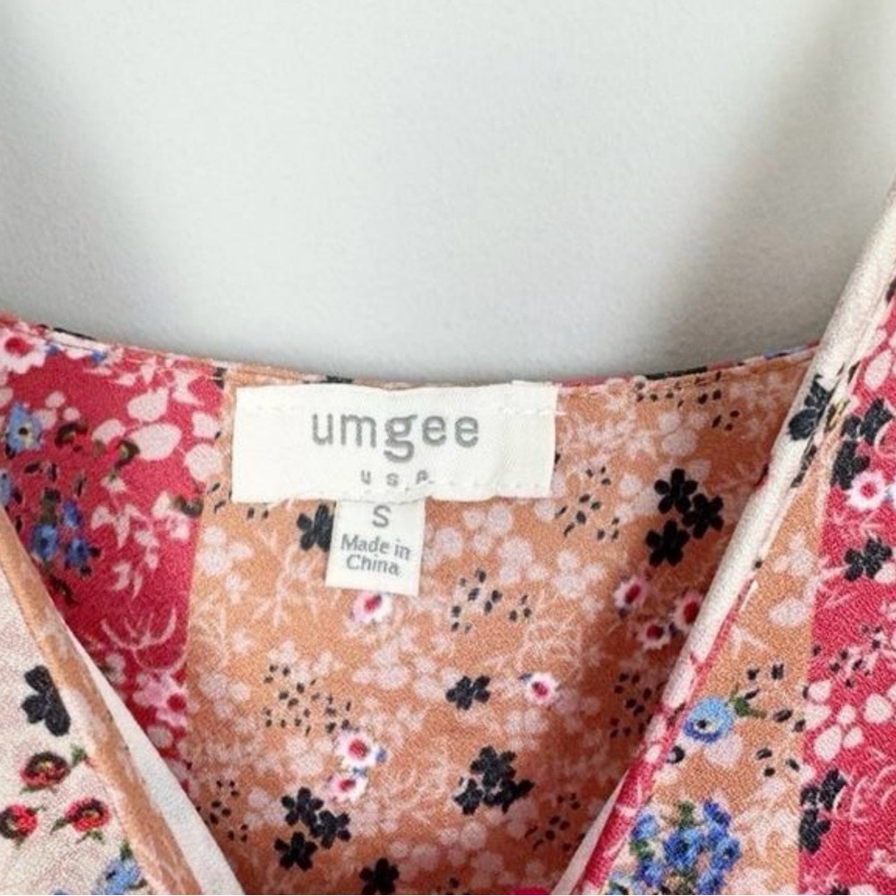 Umgee Strapless Patchwork Dress - image 4